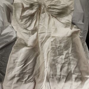 Zara Cream Pleated Maxi Skirt